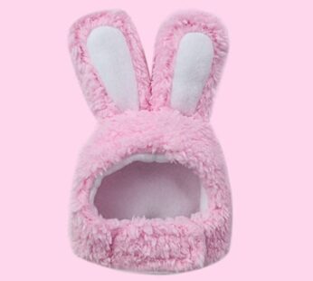 Rabbit Hat with Ears for Cats, Easter Cute Costume for Small Dogs Party Costume Halloween Accessory Headwear