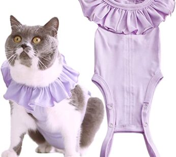 Cat Recovery Suit for Abdominal Wounds and Skin