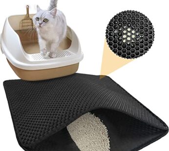 Edkavon Cat Litter Mat Trapping Litter Box Honeycomb Double Layer Design