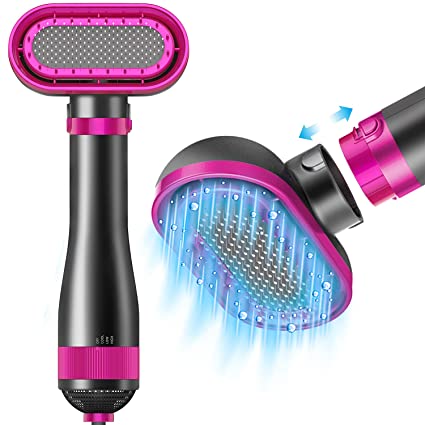 Upgraded Pet Hair Dryer Brush,2 in 1 Pet Grooming Dryer for Small