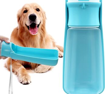 Portable Dog Water Bottle for Walking 19 OZ or 12 OZ Portable Pet Water Bottles for Puppy Small Medium Large Dogs Water Dispenser Dog Water Bowl Dog Accessories