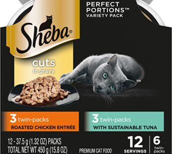 SHEBA Wet Cat Food Cuts in Gravy Variety Pack