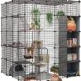 IKARE Cat Cage Large DIY Indoor Pet Home Small Animal House