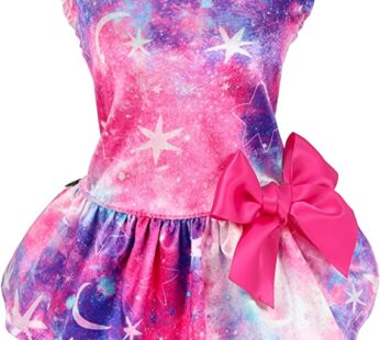 Fitwarm Valentines Day Dog Dresses, Lightweight Velvet Dog Clothes for Small Dogs Gir